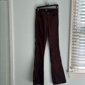 PAIGE Brown Boot Cut Flare Pants